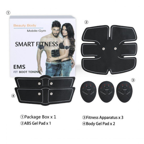 LICHIDARE STOC:Aparat fitness cu electrostimulare pentru abdomen, brate, talie ?I picioare