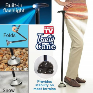 Baston telescopic pliabil pentru sprijin Trusty Cane