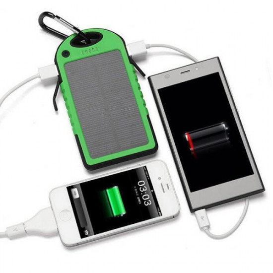 Baterie externa solara 5.000 mAh