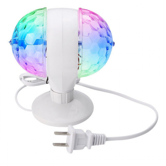 Bec rotativ dublu multicolor - Lampa efect disco