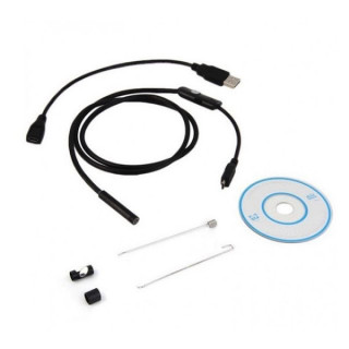 Camera endoscop foto - video cu cablu 2 metri waterproof, pentru Android si PC