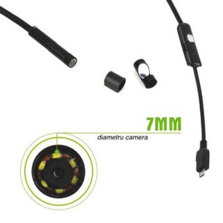 Camera endoscop foto - video cu cablu 2 metri waterproof, pentru Android si PC Camera endoscop foto - video cu cablu 2 metri waterproof, pentru Android si PC