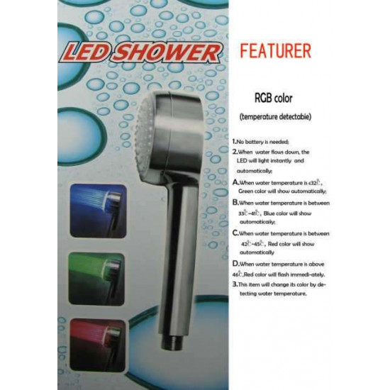 Cap pentru dus cu led multicolor LED Shower