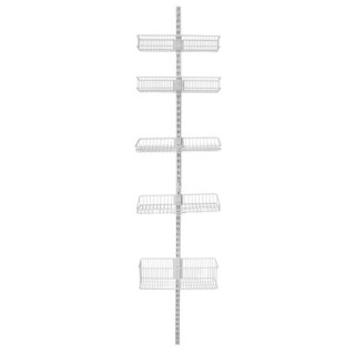 Organizator modular metalic pentru usa cu 8 piese Element System, alb