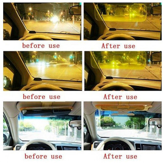 Parasolar auto Visor HD pentru condus cu dubla functie zi-noapte