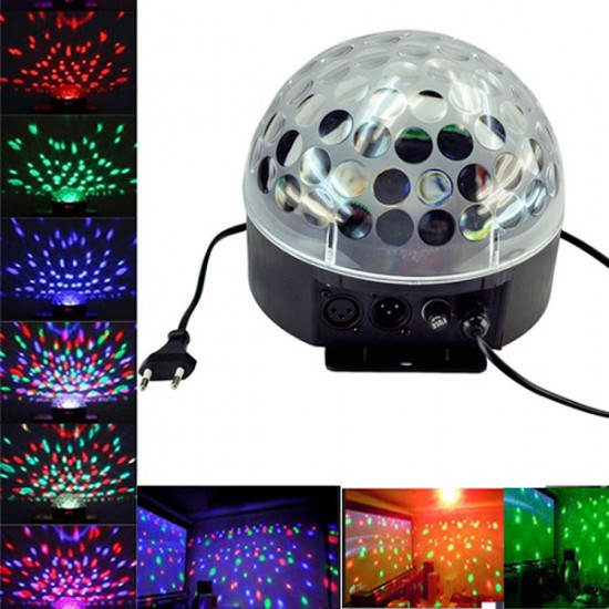 Proiector Disco Led Magic Ball Light cu telecomanda si Redare Audio MP3