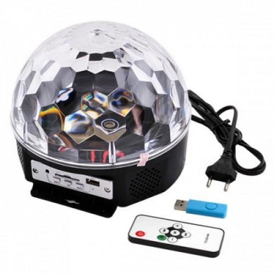 Proiector Disco Led Magic Ball Light cu telecomanda si Redare Audio MP3