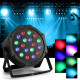 Reflector 18 LED RGB cu proiectie lumini