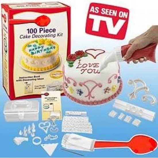 Set 100 piese pentru decorarea prajiturilor Cake Decorating Kit