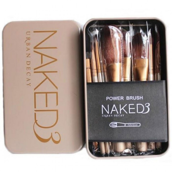 Set 12 pensule machiaj profesional Naked 3 by URBAN DECAY