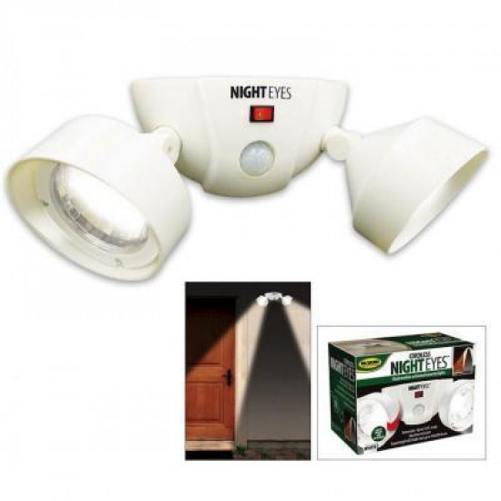 Set 2 becuri pivotante LED fara fir si cu senzor Night Eyes