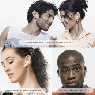 Set 2 casti Bluetooth Wireless HBQ I7 + Incarcator USB