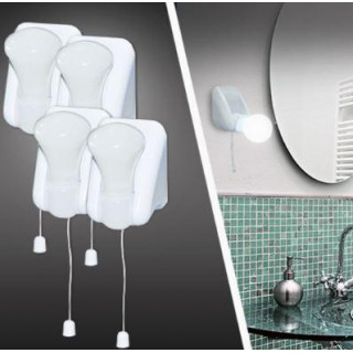 Set 8 mini-becuri reglabile cu led fara fir cu intrerupator Set 8 mini-becuri reglabile cu led fara fir cu intrerupator