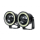 Set 2 Proiectoare cu Lupa LED Angel Eyes 76mm