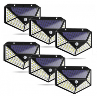 Set 6 Lampi solare 100LED, senzor de miscare