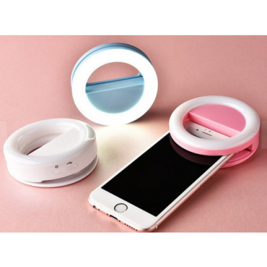 Selfie Ring Light, Lampa lumina portabila cu inel LED, selfie telefon mobil smartphone