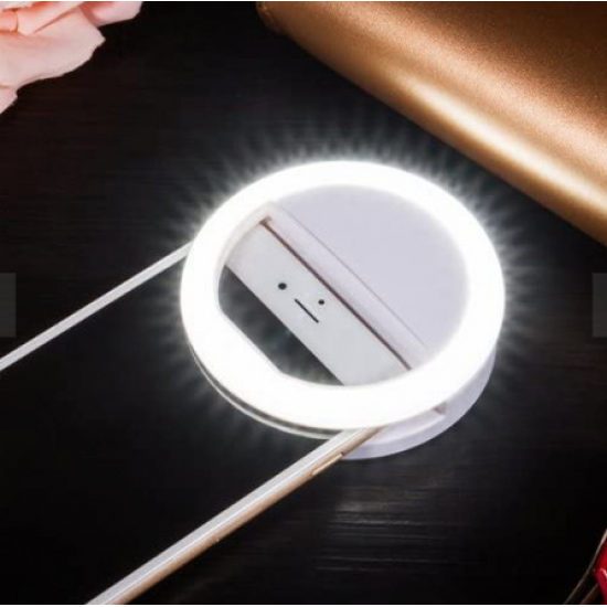 Selfie Ring Light, Lampa lumina portabila cu inel LED, selfie telefon mobil smartphone