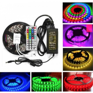 BANDA LED 5 METRI, CU TELECOMANDA SI JOC DE LUMINI MULTICOLORE BANDA LED 5 METRI, CU TELECOMANDA SI JOC DE LUMINI MULTICOLORE