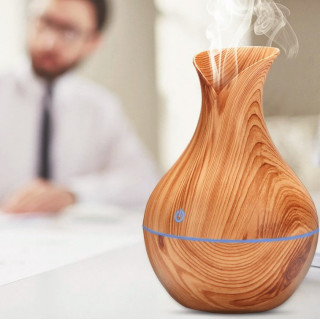 Umidificator Aromaterapie, 3 W, 130 ml, Ultrasunete, Cablu USB, LED colorat