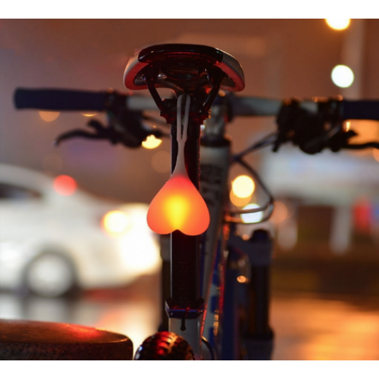 Lampa cu LED pentru bicicleta (Model Inima)