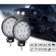 Set 2 x Proiectoare auto, Rotunde, 42W, 14 Led-uri