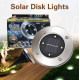 Set 4 lampi solare pentru pamant, Silver Disk Lights