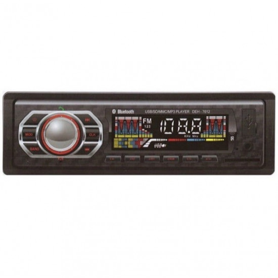 Radio MP3 player auto bluetooth, USB, SD, AUX, 4x15W, telecomanda DEH-7612