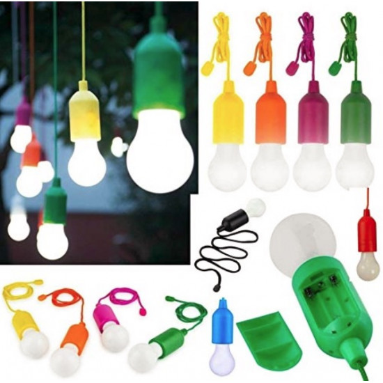 Set 4 lampi Handy Lux M13485, Galben, Orange, Verde, Mov