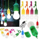 Set 4 lampi Handy Lux M13485, Galben, Orange, Verde, Mov