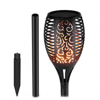 Lampa Solara LED pentru Curte sau Gradina cu Efect Real de Flacara Torta Lampa Solara LED pentru Curte sau Gradina cu Efect Real de Flacara Torta