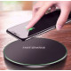 Incarcator Wireless Fast Charging Pad QI, Round Black