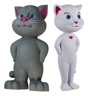 Set 2 jucarii interactive: pisicile Talking Tom + Talking Angela