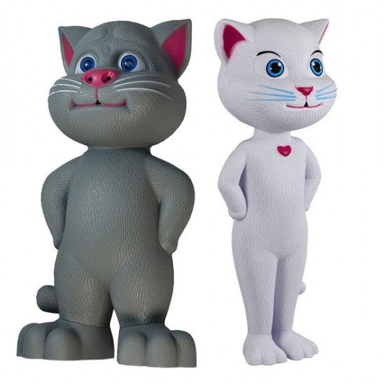 Set 2 jucarii interactive: pisicile Talking Tom + Talking Angela