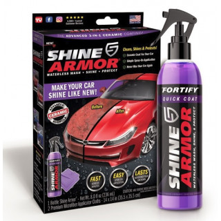 Kit ceara lichida Shine Armor Ceramic Wax, 236 ml + Laveta din microfibra