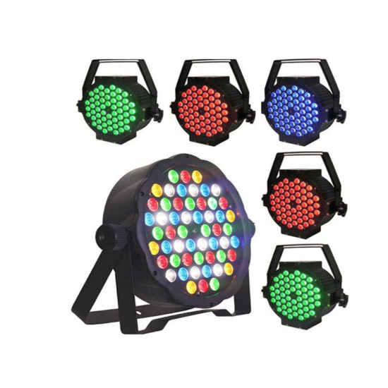 LICHIDARE STOC:Proiector plat cu 54 LED-uri RBG colorate, Par Light