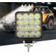 Set 2 x Proiectoare auto, Patrate, 48W, 16 Led-uri