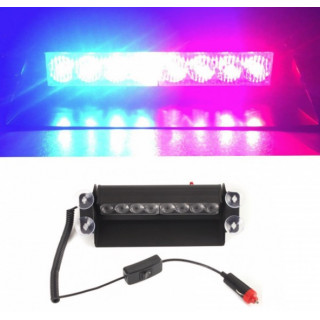 Lampa Stroboscop LED auto HB-803C, 6 moduri, rosu si albastru Lampa Stroboscop LED auto HB-803C, 6 moduri, rosu si albastru