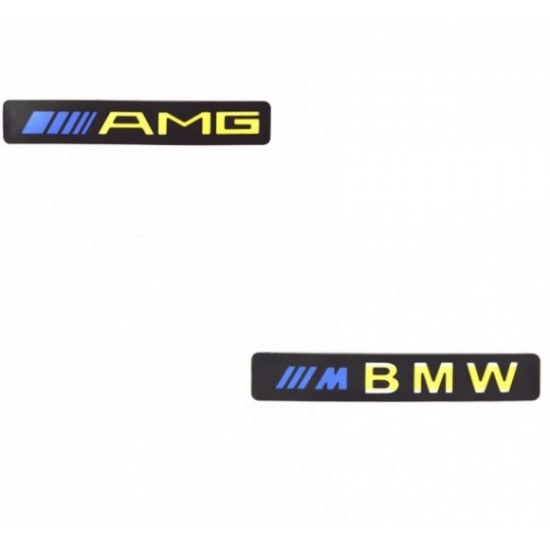 Set 2x Ornament prag auto cu iluminare led Mercedes-Benz, BMW