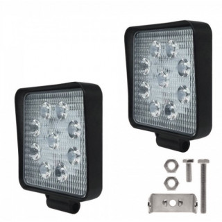 Set 2 proiectoare patrate 9 Led , 27W