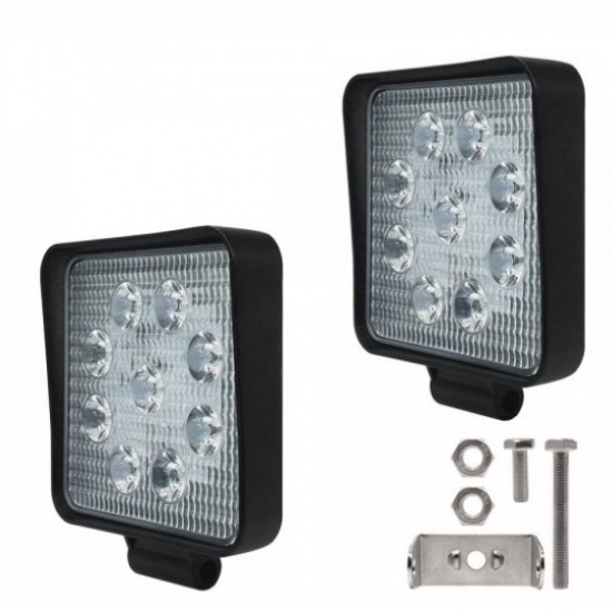 Set 2 proiectoare patrate 9 Led , 27W