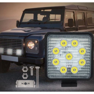 Set 2 proiectoare patrate 9 Led , 27W Set 2 proiectoare patrate 9 Led , 27W