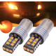 Set x 2 becuri LED P21W BA15s Portocalii Canbus