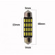 Set 2 becuri tip led, c5w sofit 40mm 16SMD ALB 12V