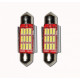 Set 2 x Bec LED 36mm SOFIT, 12LED, 12V, ALB, 4012