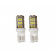 Set 2 x Bec LED pozitie T10 W5W,cu 42 led-uri - Alb Rece