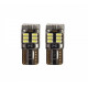 Set 2 x becuri auto T10 18 leduri SMD Canbus