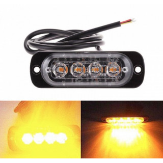 Set 2 Stroboscoape 4 Led-uri cu lumina portocalie Set 2 Stroboscoape 4 Led-uri cu lumina portocalie