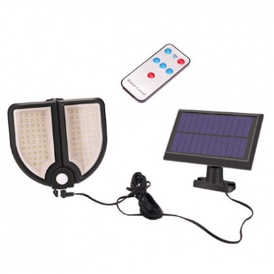 Lampa solara 90 LED, senzor de miscare, telecomanda