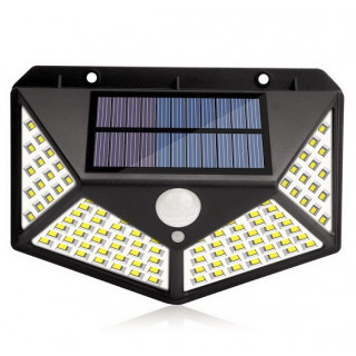 Set 2 x Lampa 100 LED cu panou solar, senzor de miscare Set 2 x Lampa 100 LED cu panou solar, senzor de miscare