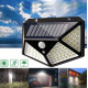 Set 2 x Lampa 100 LED cu panou solar, senzor de miscare